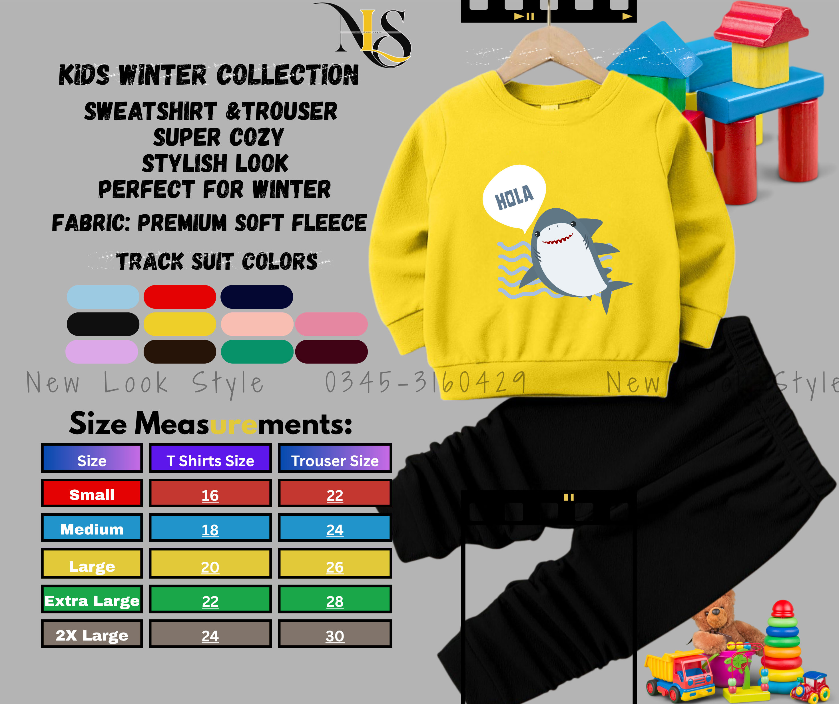 Sweatshirt & Trouser For Kids tracksuit