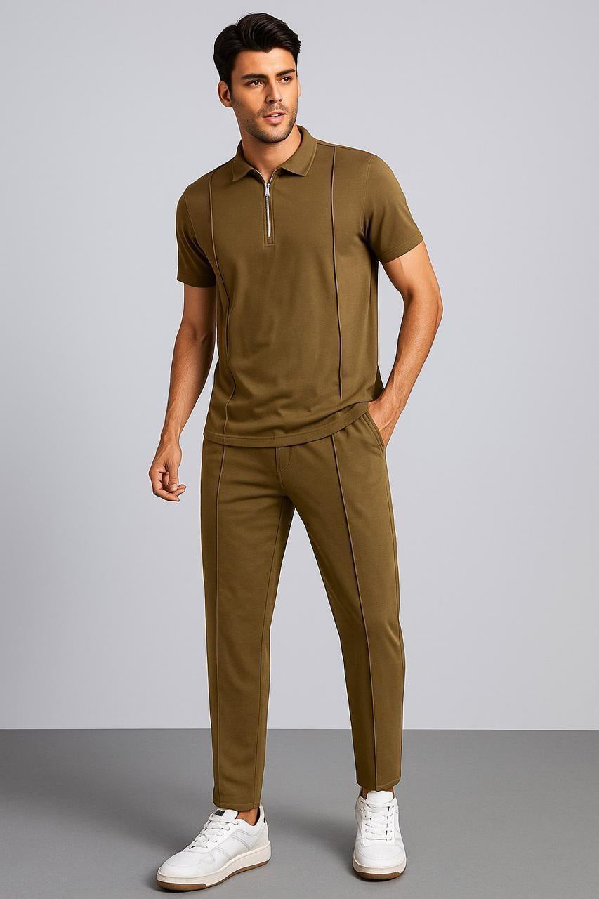Zip Style Trouser Stripe  Tracksuit