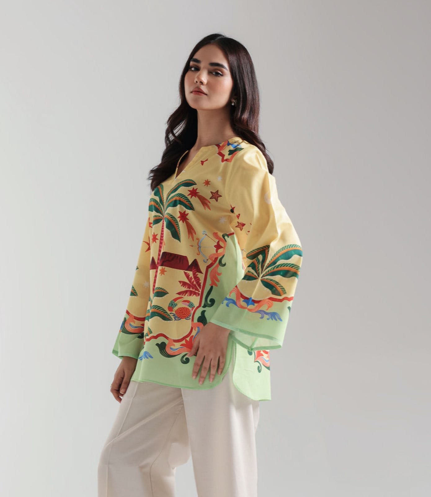 Digital Ethnic Design Printed Only Top