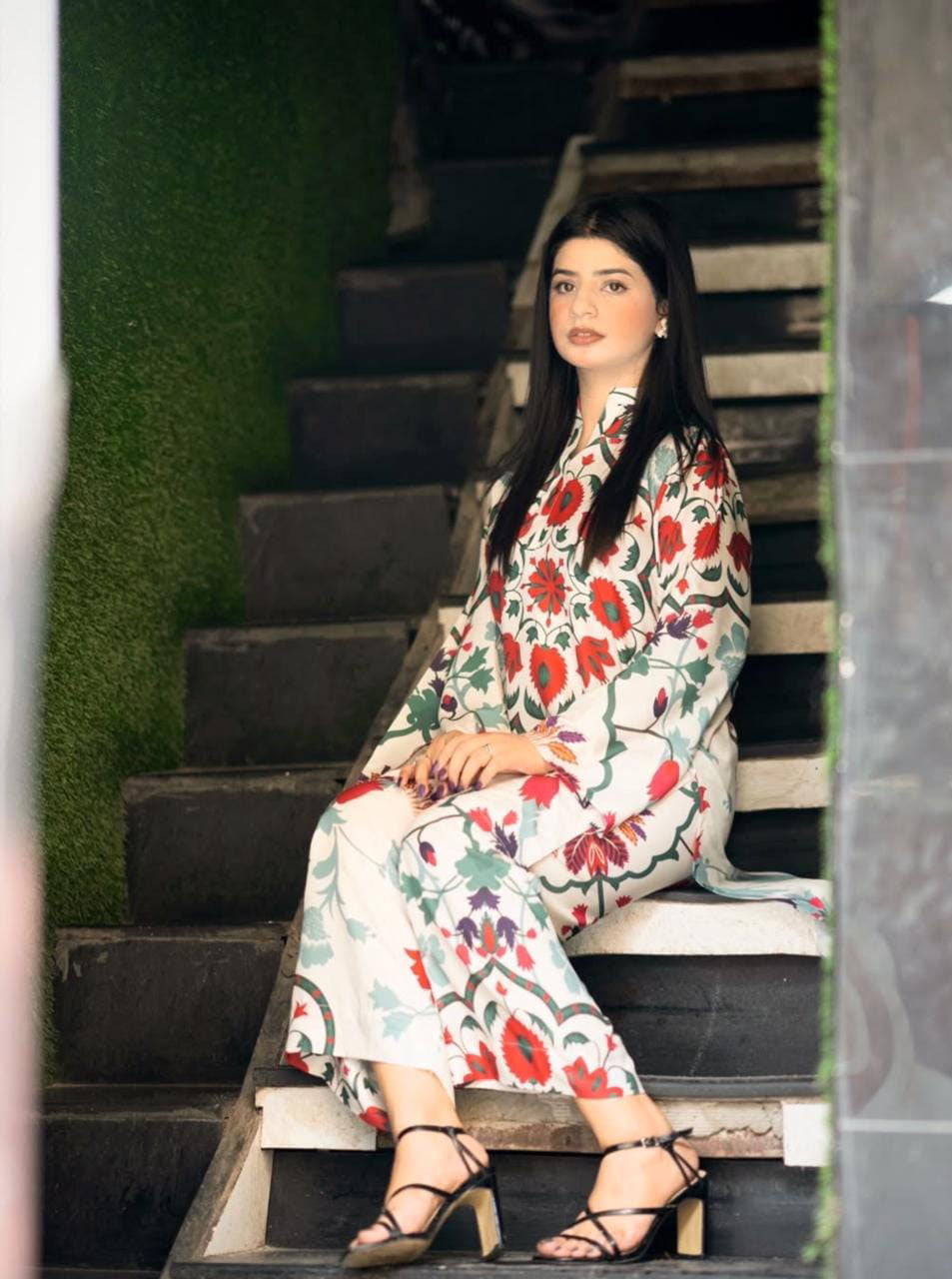 Digital Printed Cord Set 2pc