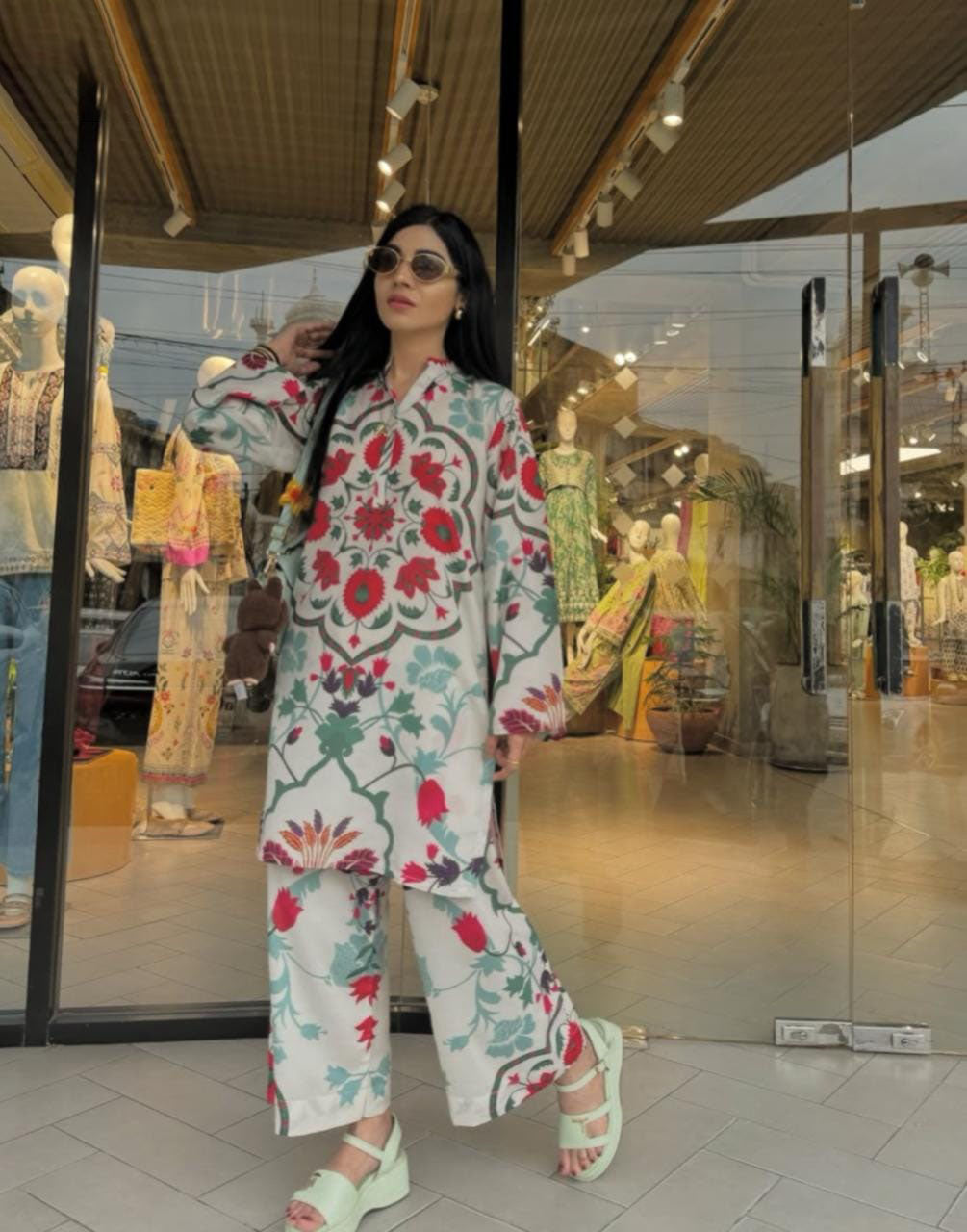 Digital Printed Cord Set 2pc