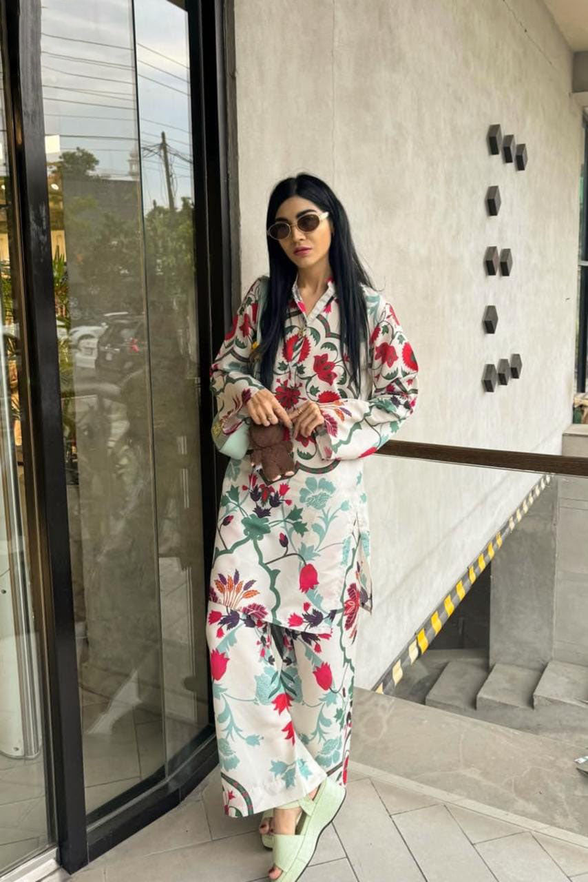 Digital Printed Cord Set 2pc