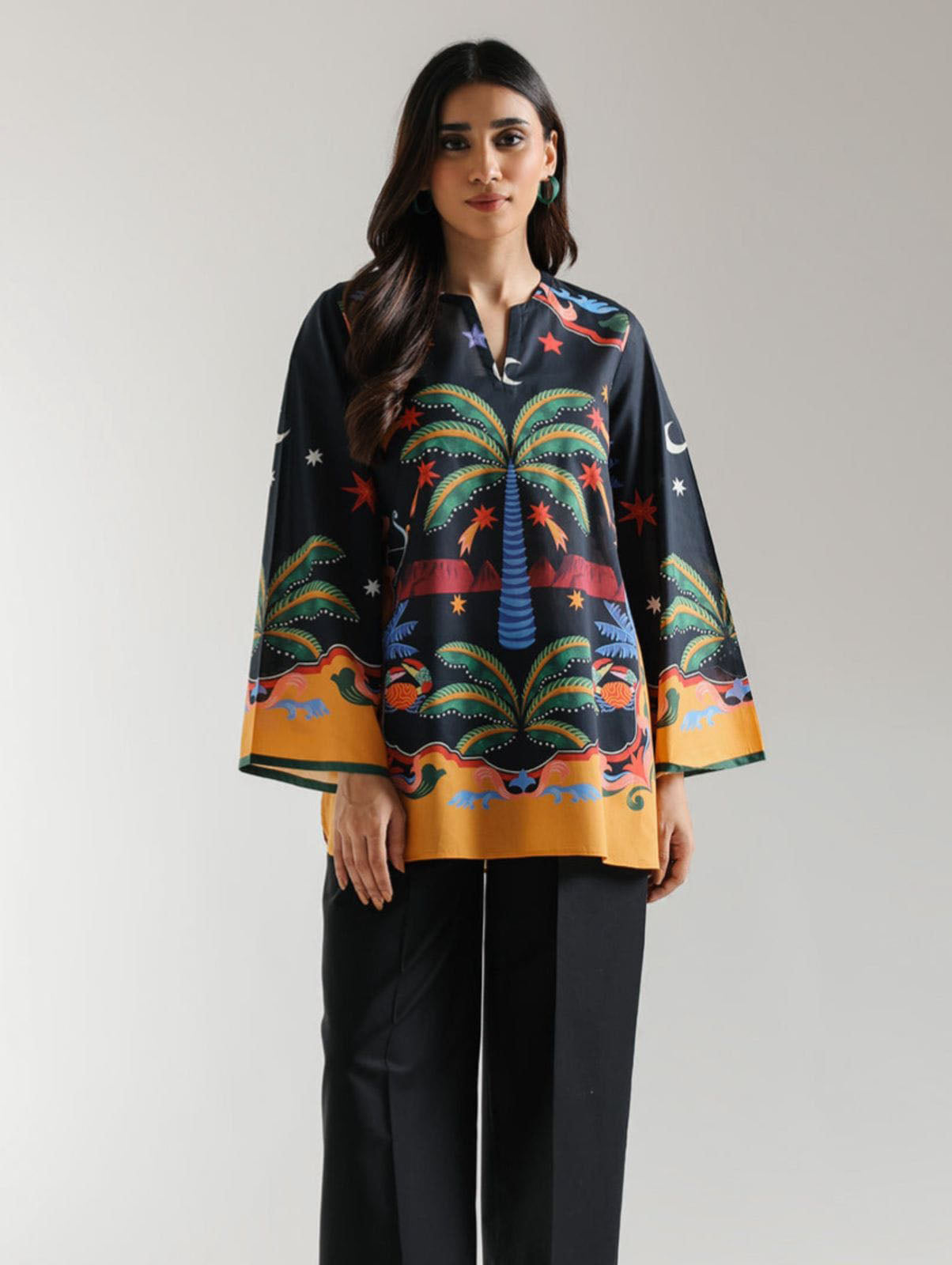 Digital Ethnic Design Printed Only Top