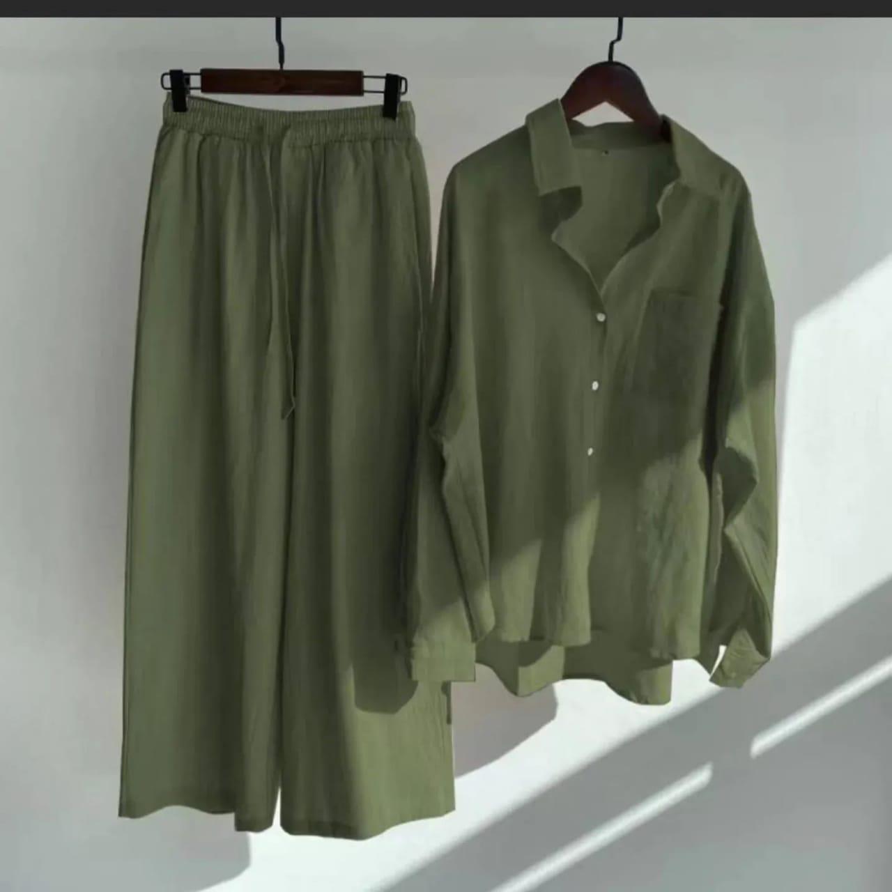 Button Down Shirt Co-ord Set