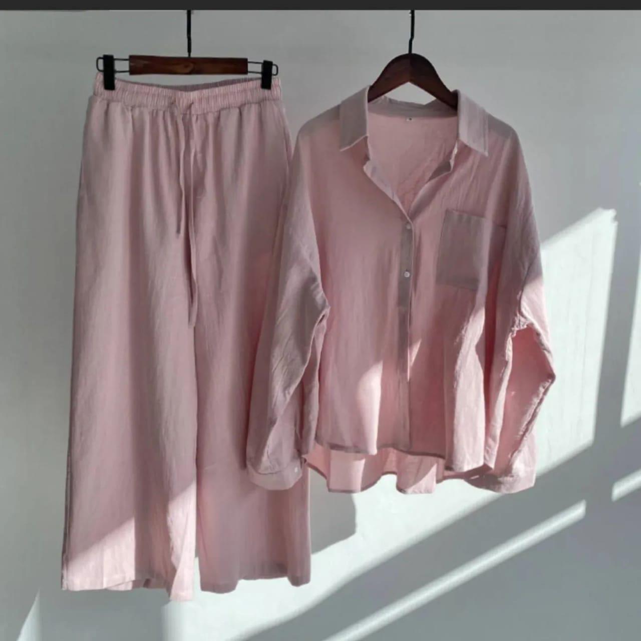 Button Down Shirt Co-ord Set