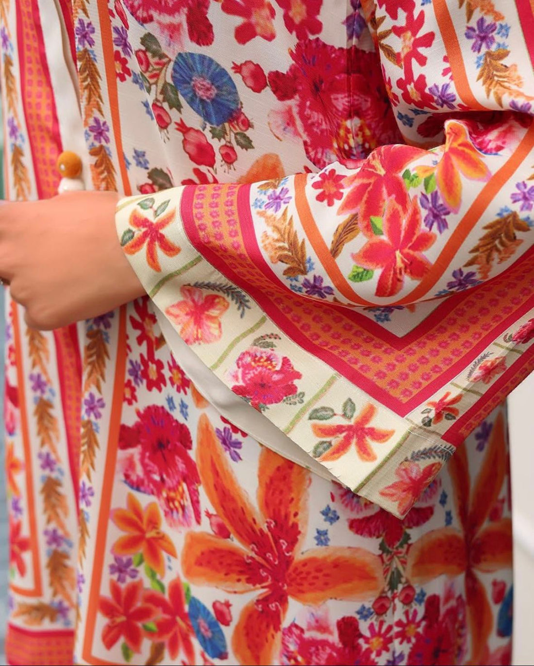 Orange Ladies 2pc suit