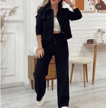 3pcs Button Style Outfit