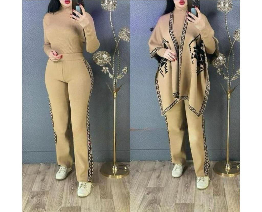 Ready To Wear 3 Pcs Winter Fleece Outfit