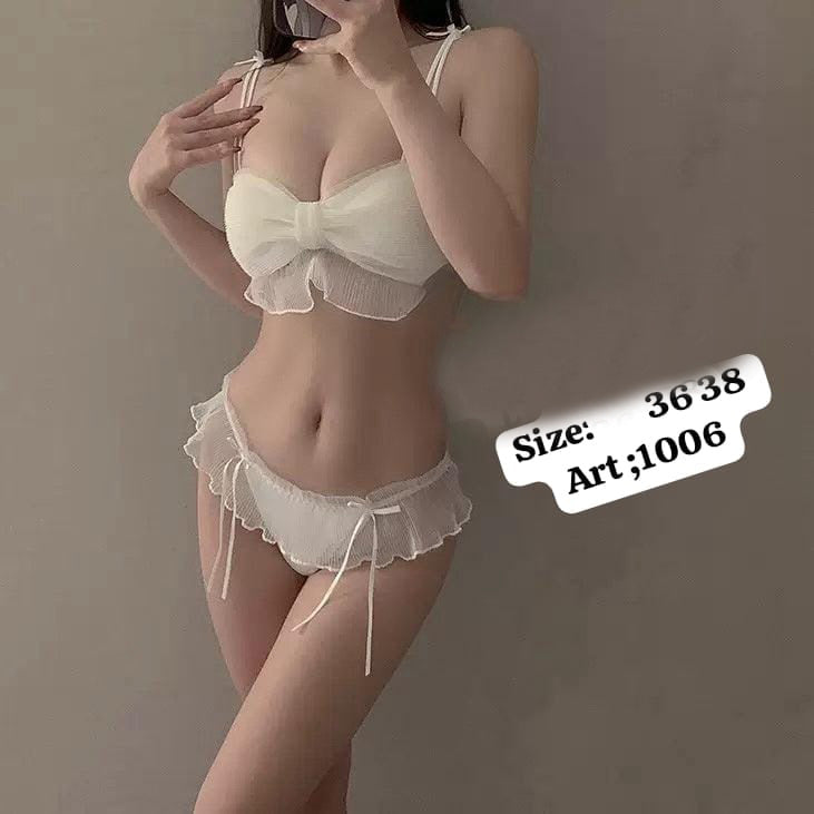 BUTTERFLY BRIDAL BRA PENTY SET