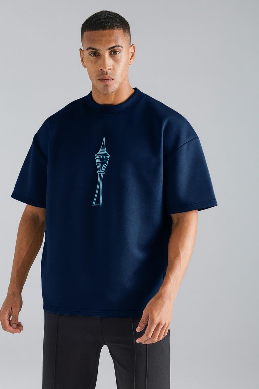 Chase  Printed drop shoulder