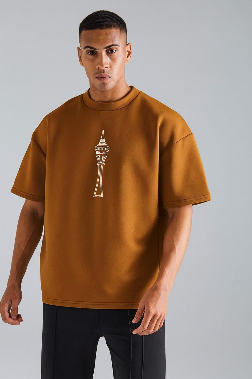 Chase  Printed drop shoulder