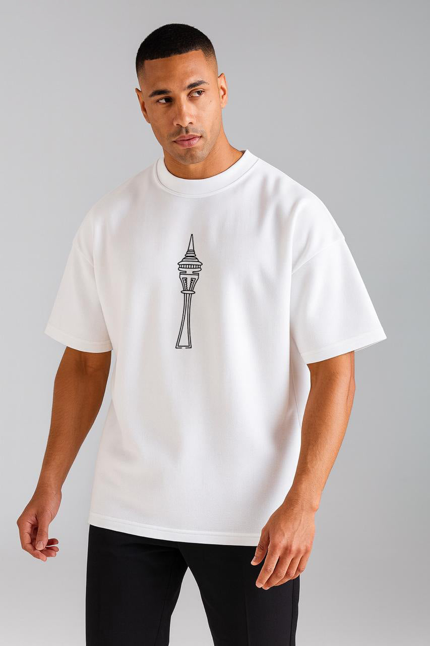 Chase  Printed drop shoulder