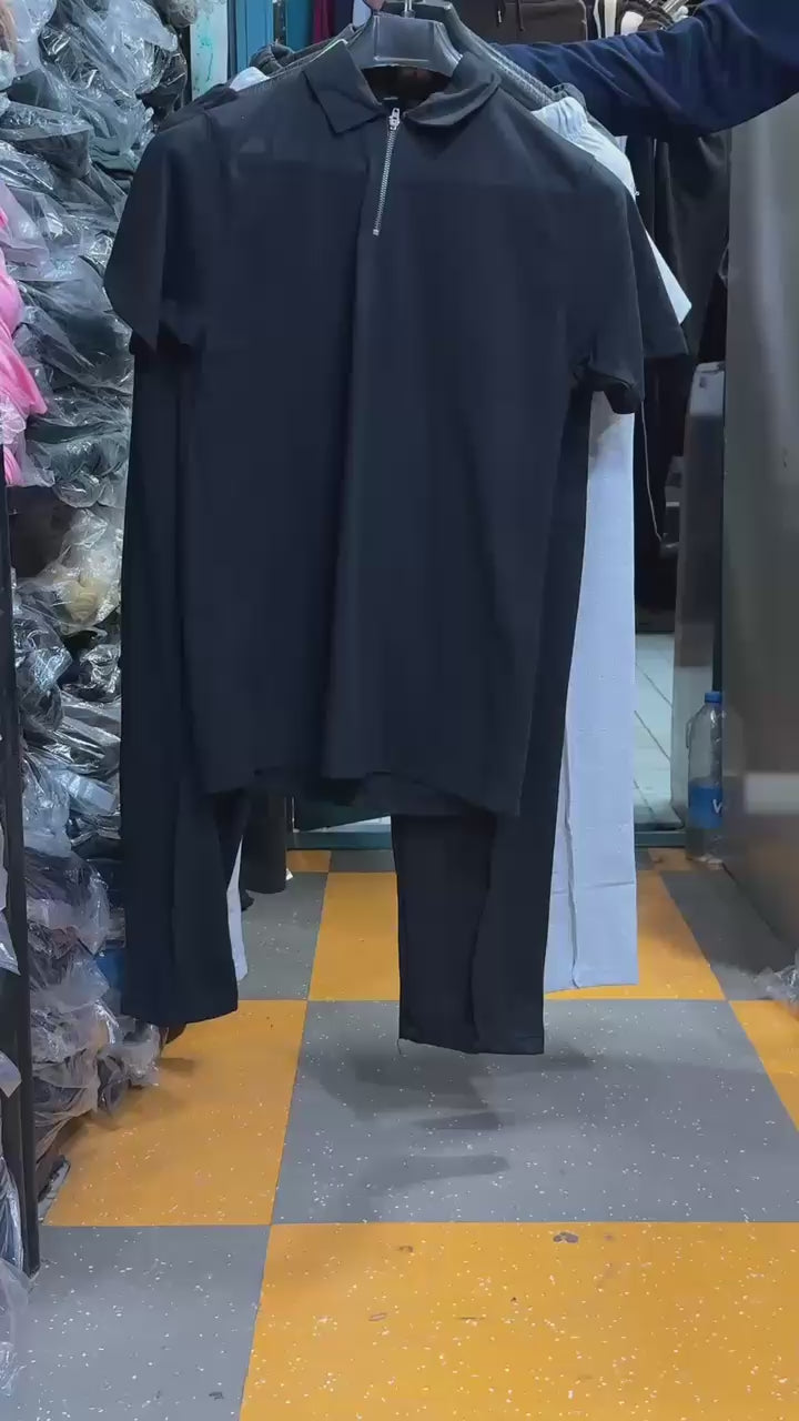 Zip Style Trouser Stripe Tracksuit