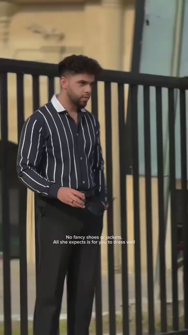 Printed Lining Shirt Style Jacket